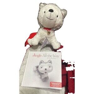 Hallmark Interactive Story Buddy Jingle All The Way Plush Husky Dog W/ Book